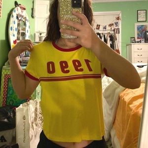 1990 cropped graphic tee
